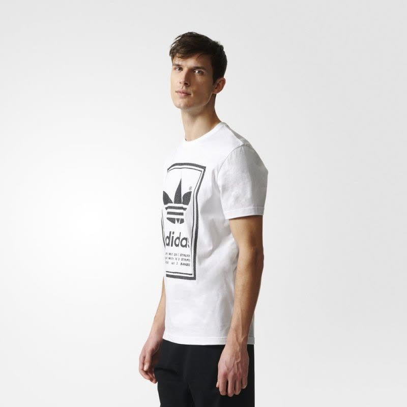 adidas阿迪达斯三叶草男子圆领透气休闲短袖T恤BS3136图片