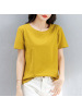 春夏季打底衫女韩版新款女式宽松纯色圆领短袖T恤女上衣女装