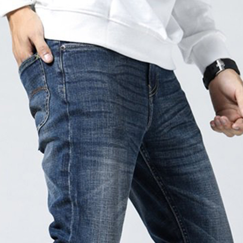 Lee Cooper2018秋季新款修身长裤商务休闲男裤直筒牛仔裤