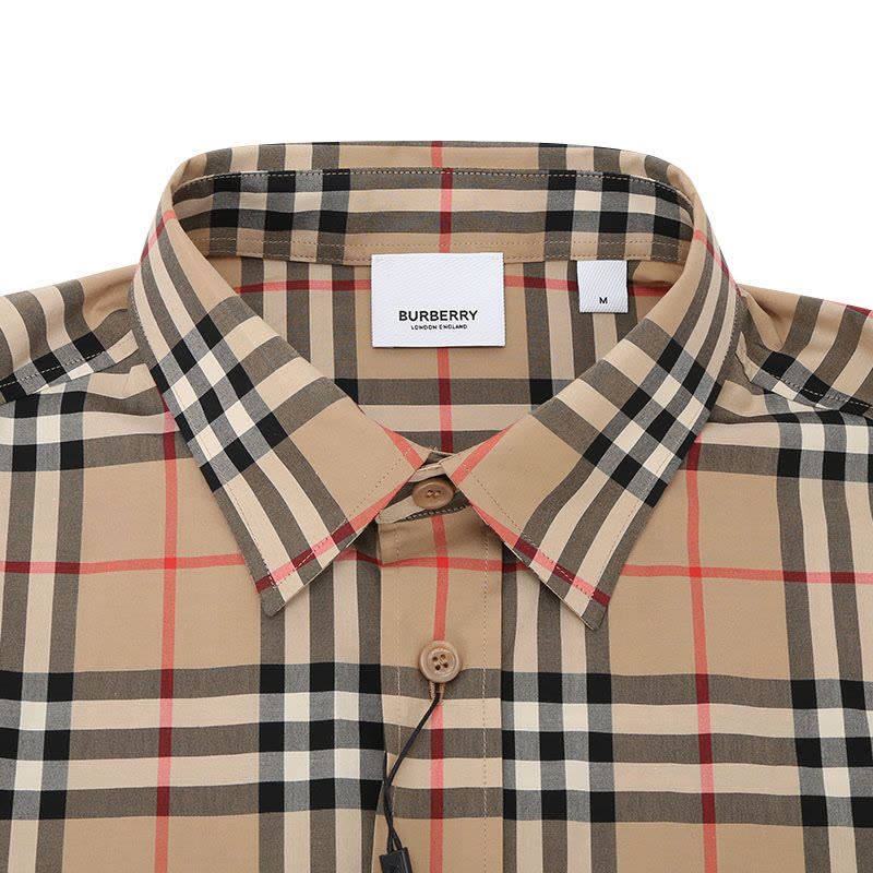 BURBERRY 长袖衬衫 经典格纹 棉质 8038521图片