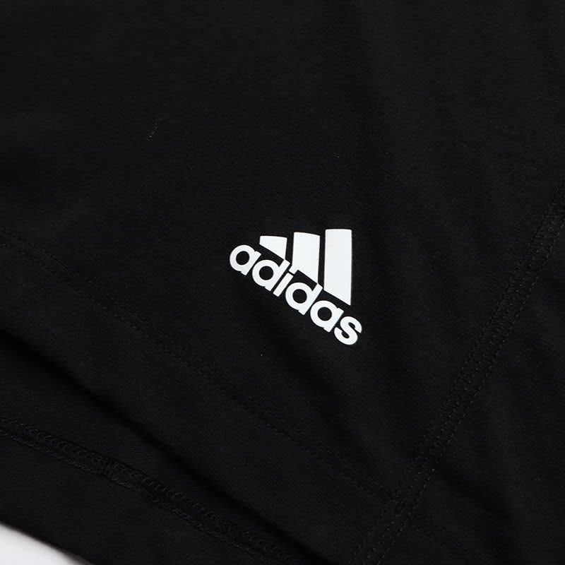 adidas男服短袖T恤圆领健身跑步训练休闲运动服DZ2487 L DZ2487黑色图片