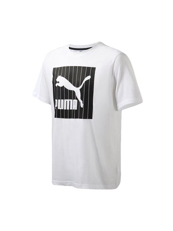 PUMA彪马男装运动服圆领LOGO短袖跑步健身T恤579871