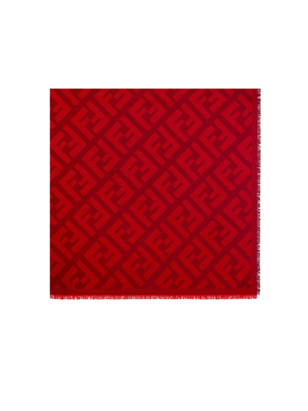 预订FENDI\芬迪 FF 羊毛羊绒混纺披肩 140*140CM