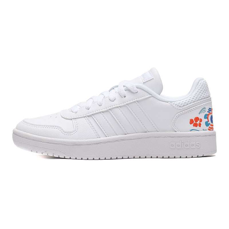 【自营】adidas阿迪达斯NEO女运动休闲板鞋EE5823 EE5823白色+青蓝+橙黄