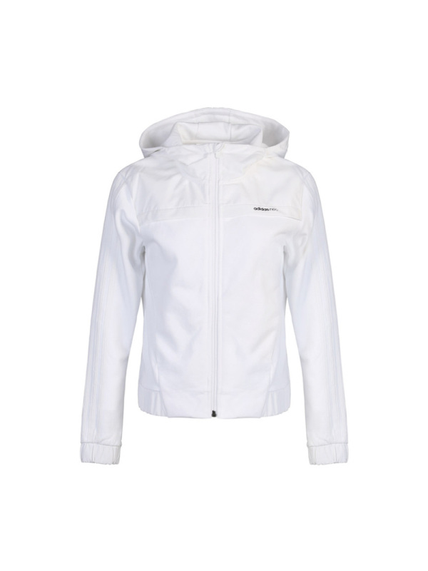 阿迪达斯NEO运动休闲女子外套夹克上衣纯色连帽外套DX0044