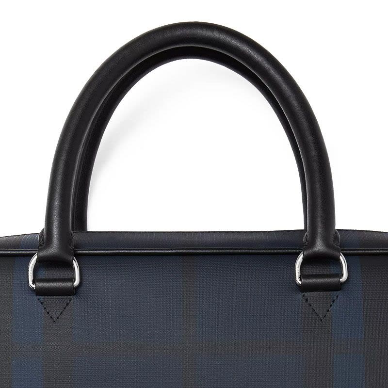 预售 博柏利 BURBERRY London 公文包 字母印字标经典条纹织物 男士手提包 8023707银扣图片