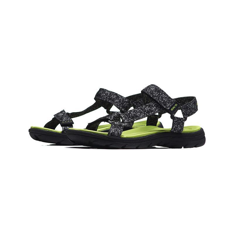 【自营】Skechers斯凯奇男大童凉鞋黑色透气轻便运动鞋92218L/BKGY 92218L/BKGY黑色+灰色