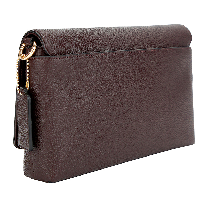 COACH 蔻驰 奢侈品 女士专柜款酒红色皮革单肩斜挎包 53083 LIOXB