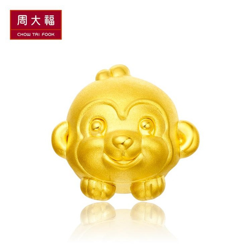 周大福十二生肖转运珠足金黄金坠R多款