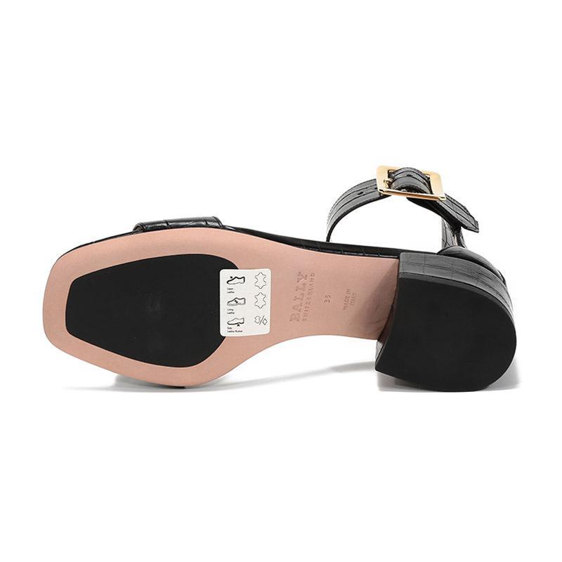 BALLY 巴利 女士 皮革中跟凉鞋 JANISE 40 CROC