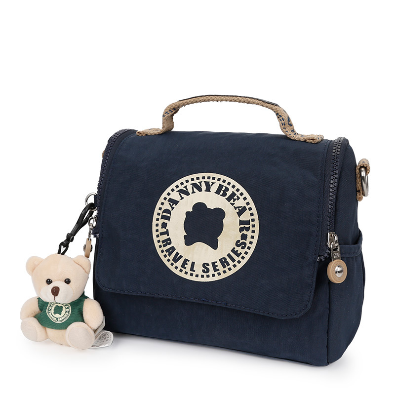 丹尼熊dannybear丹尼熊经典洗水布女式斜挎包简约手提单肩包dbts39811