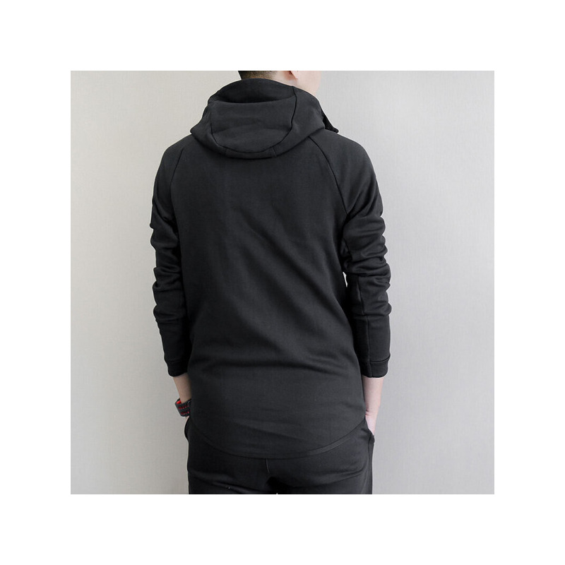 NIKE耐克男装春季连帽舒适休闲卫衣夹克外套耐克黑色805145-010