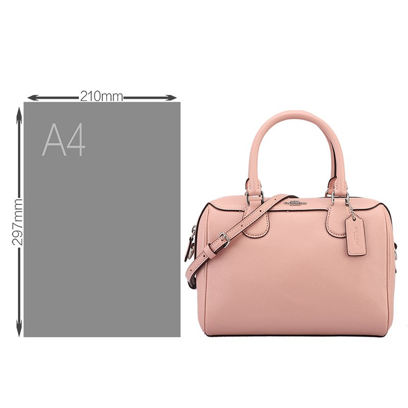 COACH 蔻驰 奢侈品 欧美时尚女士纯色皮革手提肩背斜挎桶包