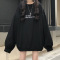 2021早秋新款中长款卫衣女宽松长袖慵懒风显瘦套头上衣潮ins