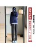 开叉阔腿裤女裤子春秋款新款窄版直筒休闲小个子灰色运动卫裤 深灰-九分 XL