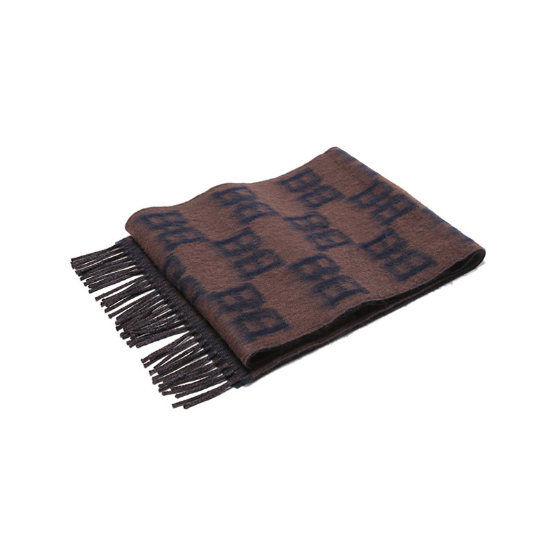 巴利bally男士羊毛bchain保暖流苏围巾m7ba526f