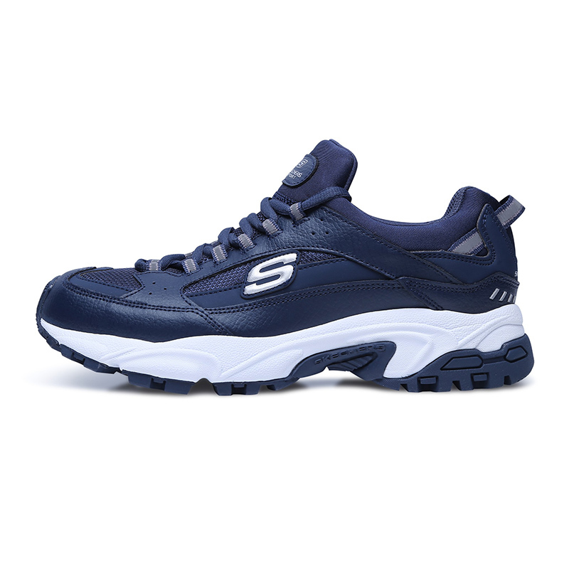 skechers/斯凯奇男鞋吴尊同款时尚绑带休闲运动鞋老爹鞋 666028