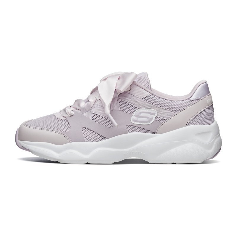 斯凯奇（SKECHERS）女鞋校园青少年鞋甜美丝带小白鞋熊猫鞋休闲鞋66666203