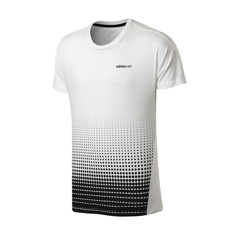 adidas阿迪达斯NEO男子短袖T恤休闲运动服CV6887 L CV6887蓝