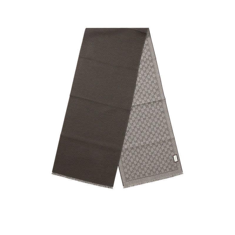 古驰 GUCCI 围巾 GG双G印花款402093 男女同款围巾图片