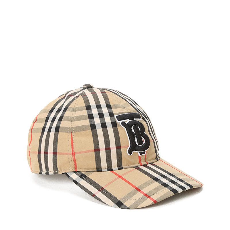 预售 博柏利 BURBERRY Vintage 棒球帽 经典格纹 TB LOGO棉质 男女同款帽子 8027502图片