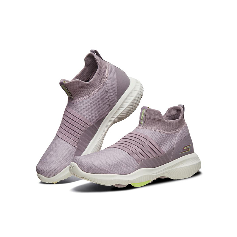 Skechers斯凯奇女鞋新品一脚蹬松紧带健步鞋轻质缓震休闲鞋667061