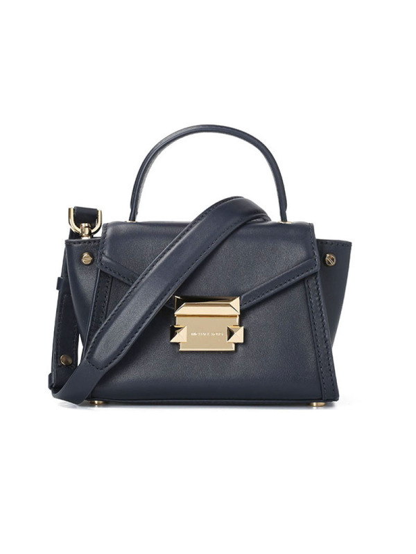 MICHAEL KORS 迈克科尔斯 Whitney 口盖包 单肩包 斜挎包迷你 锁扣光面皮30T8GXIM1L金扣