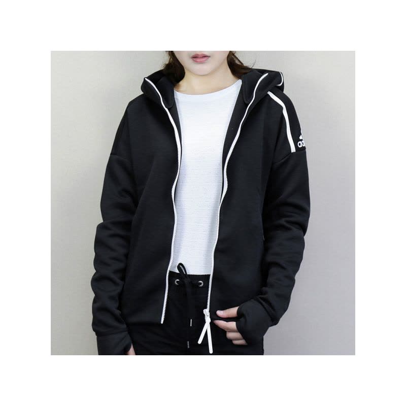 ADIDAS阿迪达斯女装ZNE运动服连帽跑步夹克外套DM5024_5图片