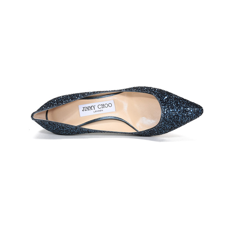 JIMMY CHOO 周仰杰 女士 闪光面料尖头高跟鞋 ROMY 60 CGF 202