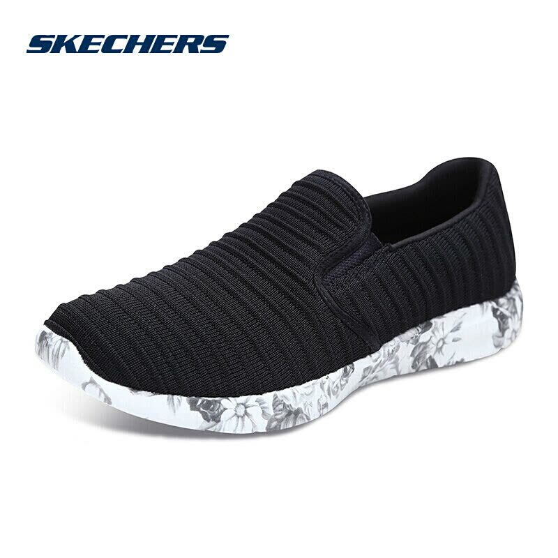 Skechers斯凯奇女鞋新款一脚套布软底懒人运动鞋女图片