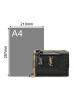 圣罗兰 YSL SUNSET 口盖包中号 字母LOGO鳄鱼纹442906金链 女士斜挎单肩包