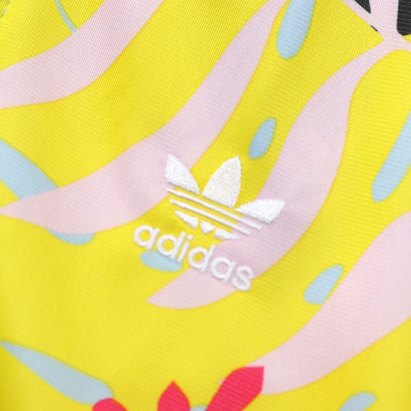 adidas阿迪达斯三叶草女装运动服跑步外套印花夹克FH7991