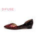 D:FUSE/迪芙斯春季牛皮浅口尖头低跟低帮鞋女鞋DF61113125_fJV16