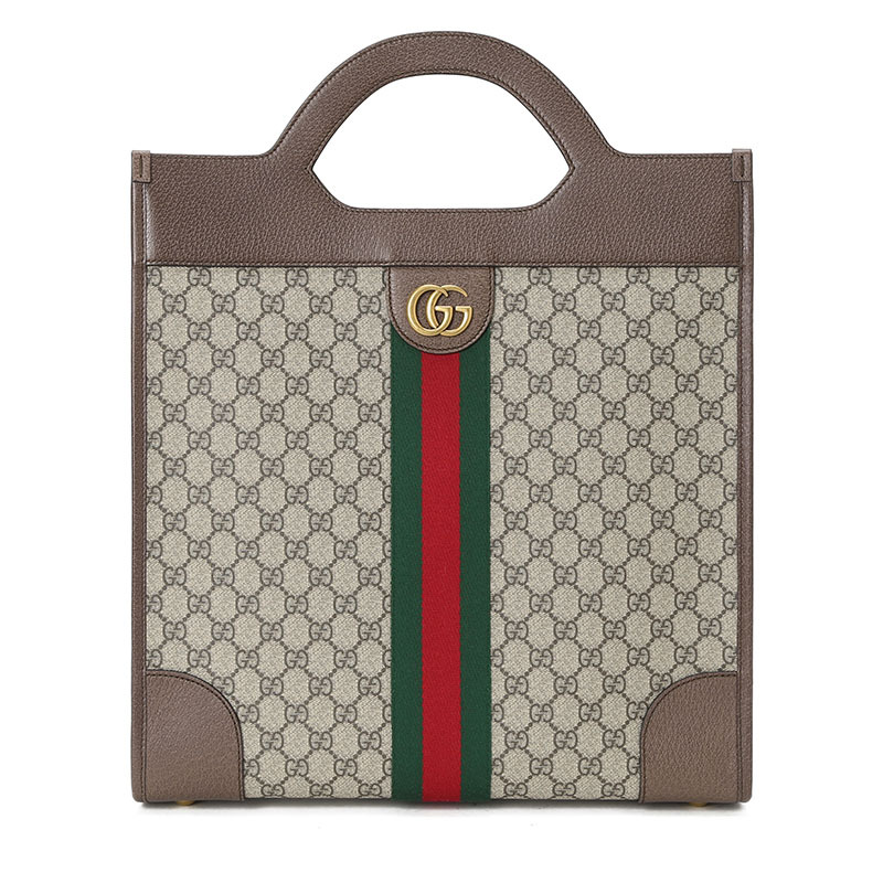 古驰GUCCI Ophidia TOTE中号 双G饰扣老花547941 男士女士手提包 金扣
