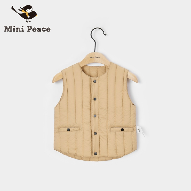 minipeace太平鸟童装男童羽绒马甲幼童外套小童宝宝上衣春秋装