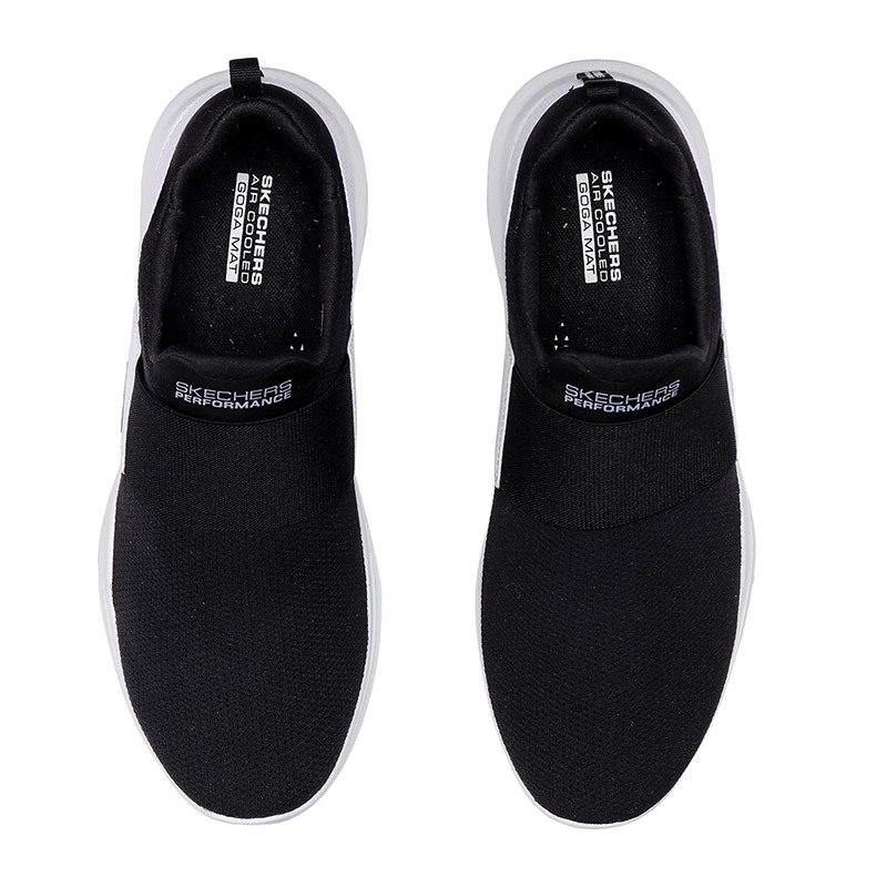 【自营】Skechers斯凯奇女鞋跑步鞋GO RUN一脚蹬低帮运动鞋14844 14844/BKW黑色+白色