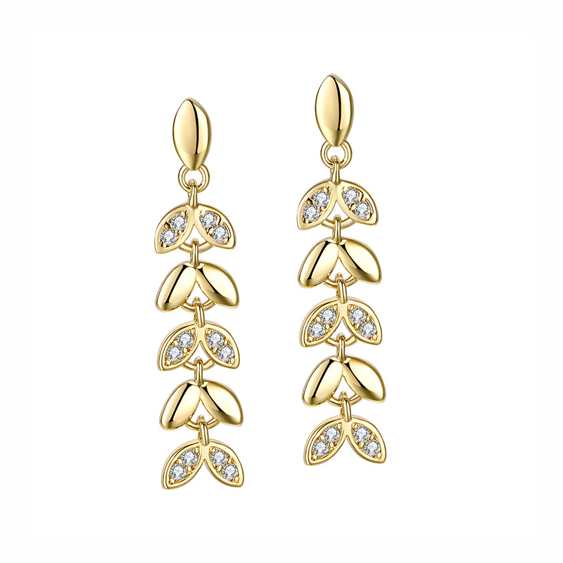 myfd耳环女s925银秘趣系列之金麦穗耳环生日礼物送女友mye192212gp