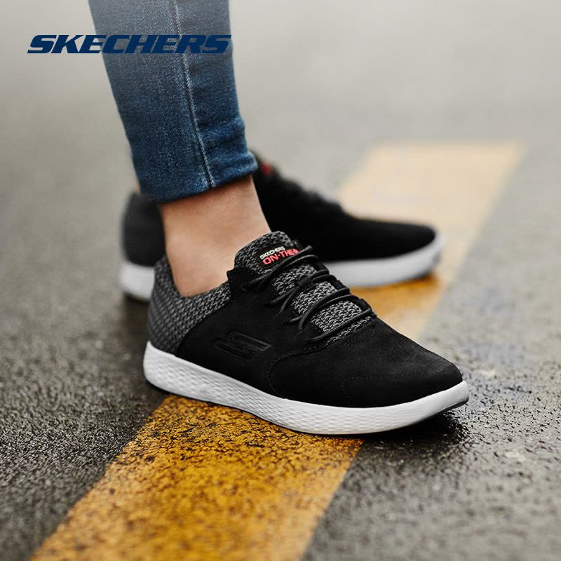 Skechers/斯凯奇反绒轻便时尚缓震绑带休闲女鞋运动鞋低帮 14527图片