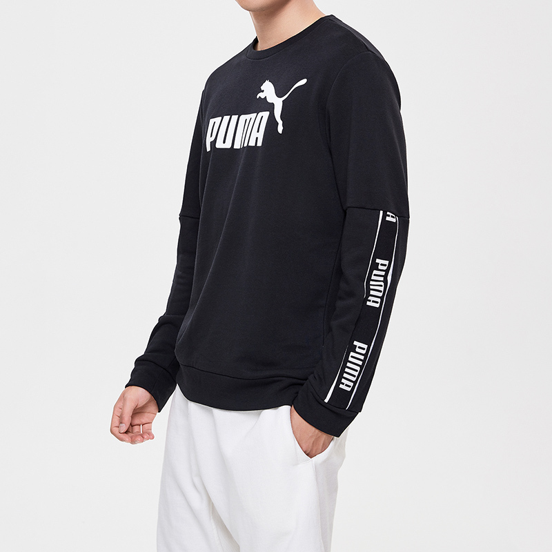 PUMA彪马男装运动服休闲针织套头衫圆领卫衣580437