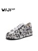 WIJI秋冬新款动物印花休闲板鞋时尚摩登潮流个性舒适活力舒适女鞋