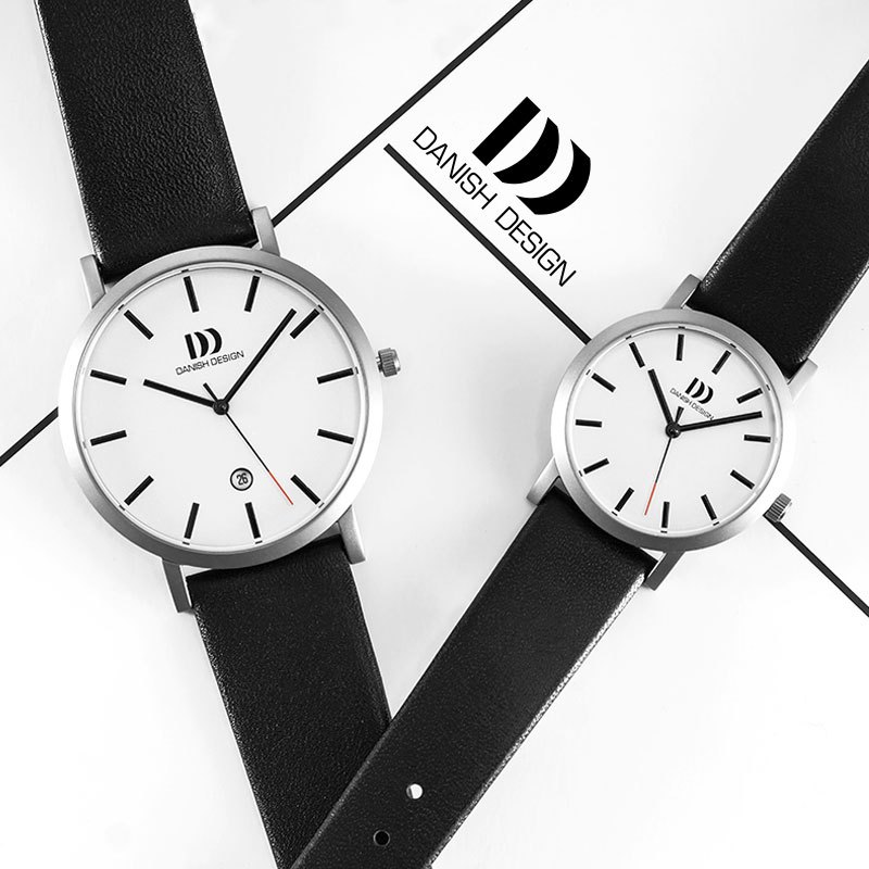 DD情侣手表一对男女学生ddw手表简约皮带情侣款对表Danish Design