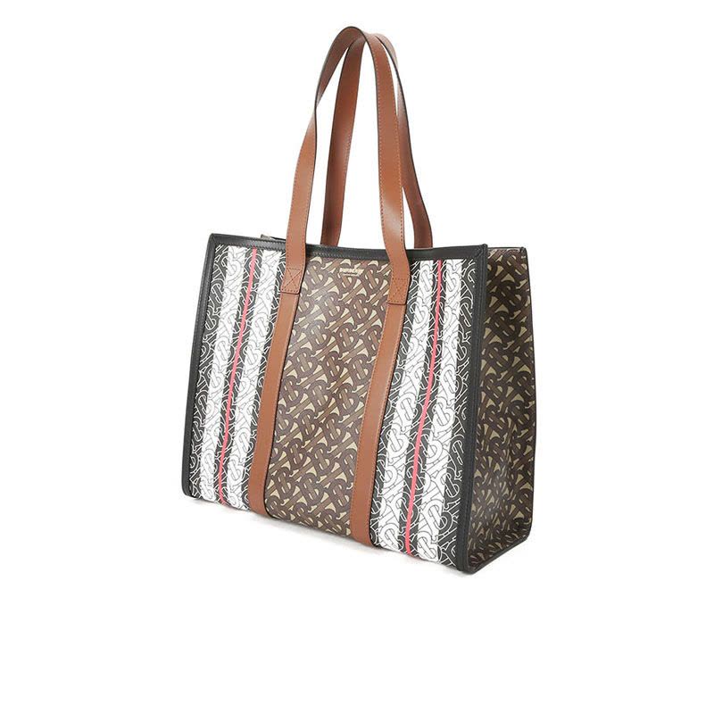 预售BURBERRY TB LOGO TB专属标识 条纹相拼 单肩包托特包8019383图片