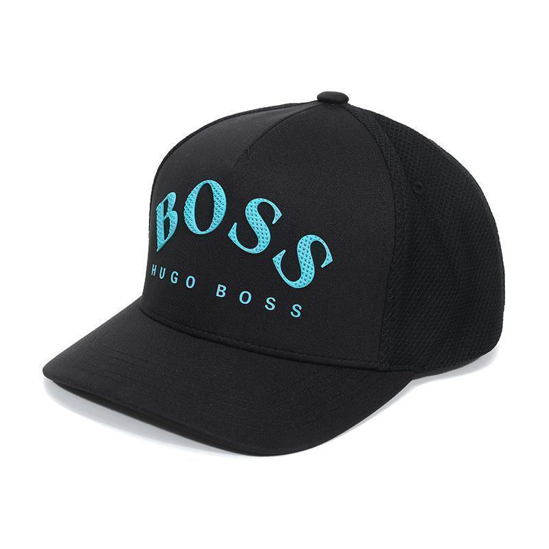 HUGO BOSS 雨果博斯 男士 LOGO图案织物棒球帽鸭舌帽帽子 50430769