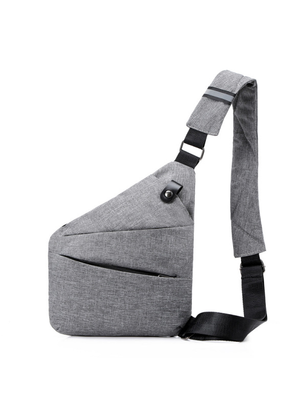 Ceba新款单肩包男士休闲运动方格胸包户外休闲东南亚