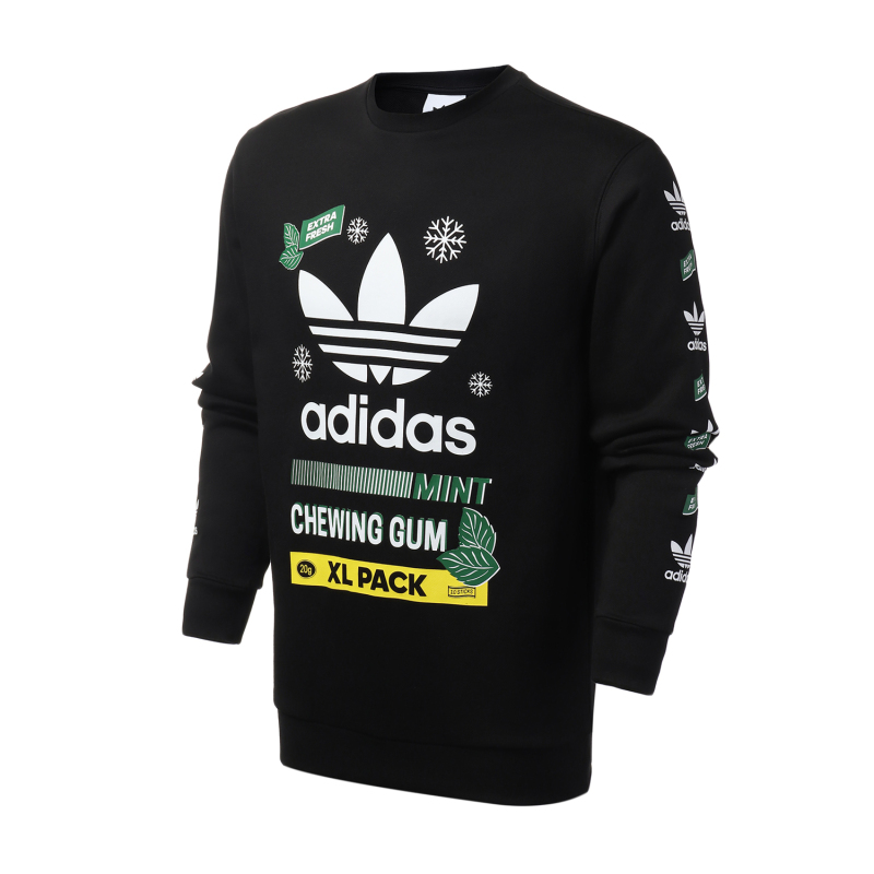 【自营】adidas阿迪达斯三叶草男装运动服休闲针织圆领卫衣FP7705