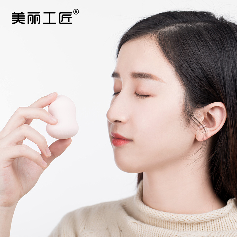 美丽工匠 葫芦粉扑水滴化妆海绵美妆蛋不吃粉彩妆干湿两用三个装