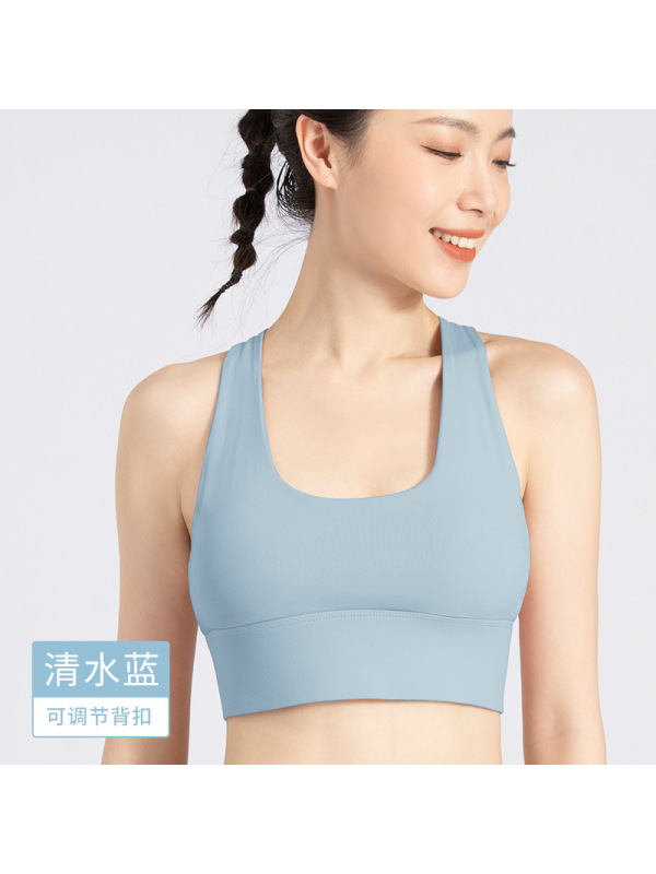 CeenBulled锦纶运动内衣女夏防震减震上衣lulu美背跑步挂脖健身文胸瑜伽背心