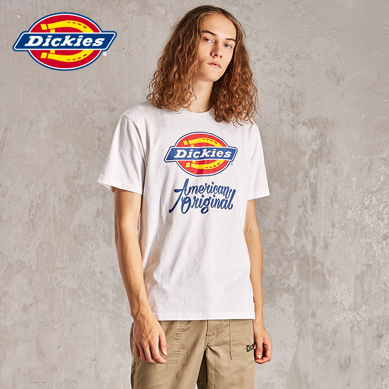 DICKIES夏季新款男士短袖T恤Dickies Logo印花