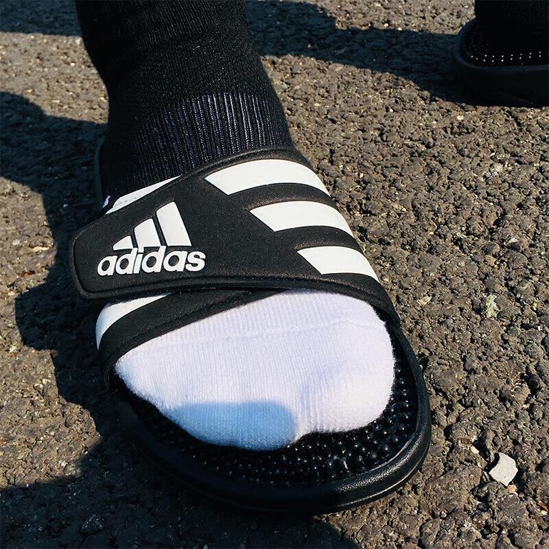 Adidas阿迪达斯男鞋季运动鞋休闲魔术贴防滑耐磨凉拖鞋78260图片