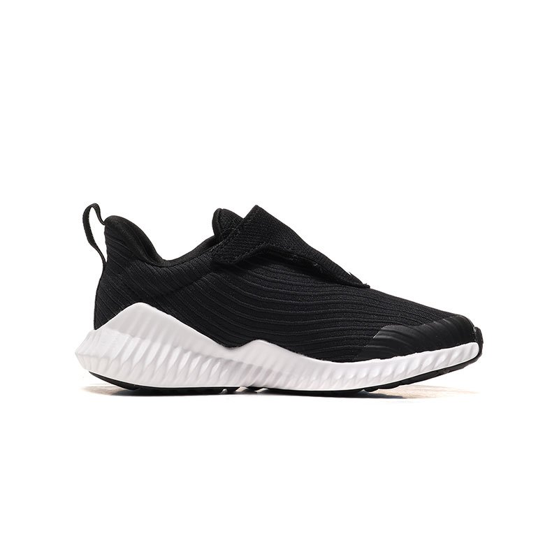 adidas阿迪达斯男儿童鞋小童休闲运动鞋AH2627 AH26271号黑色+亮白